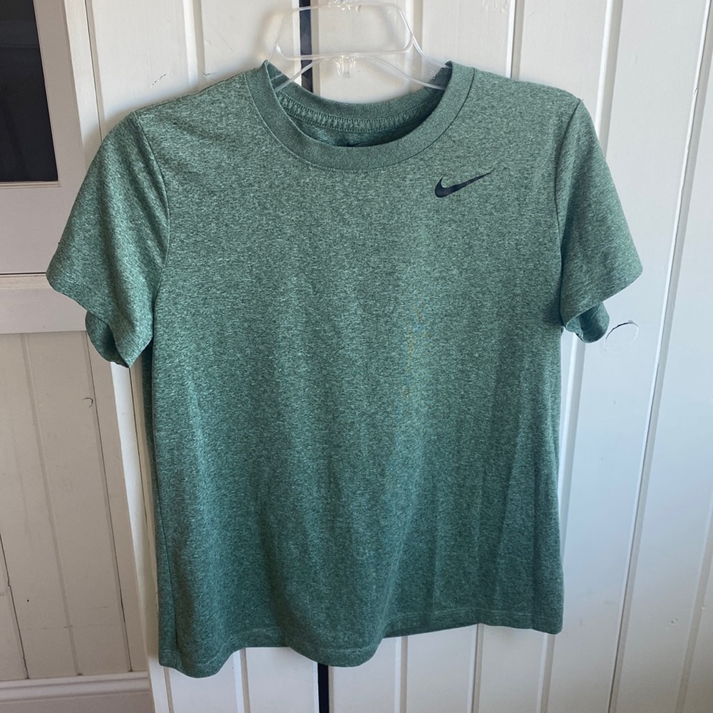 Nike Green Heather Dri-FIT Short Sleeve Tee